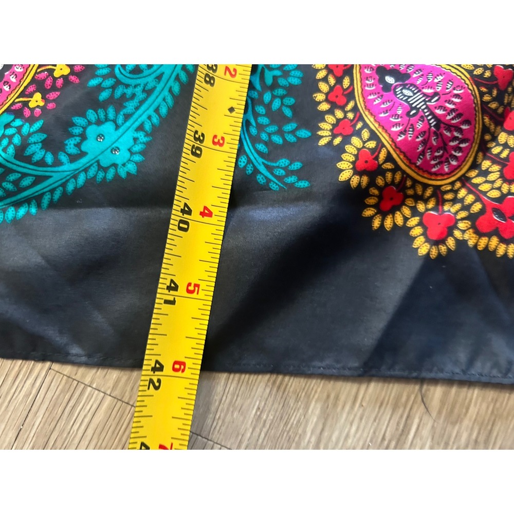 Vintage Diane von Furstenberg 100% Silk Square Scarf Paisley 42x42 Artsy Boho - Picture 9 of 9